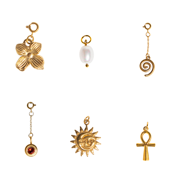Charms für Haarklammern | Haarschmuck in Gold