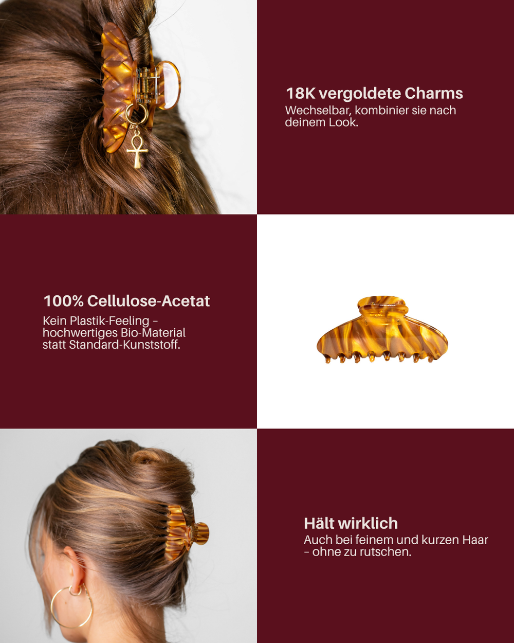 The Moon Clip in Cognac