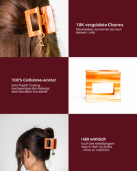 The Halo Clip in Apricot